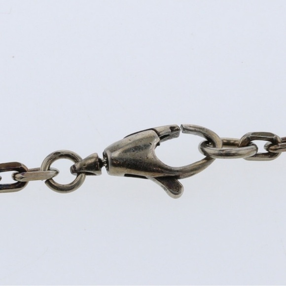 Authentic GUCCI Sterling Silver Interlocking G Heart Necklace - Enamel - Picture 7 of 7